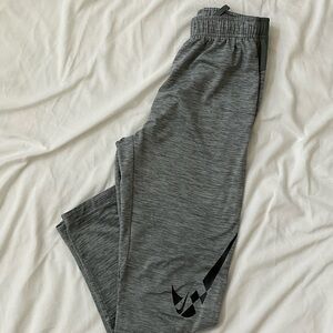 Nike Gray Sweatpants with Black Logo